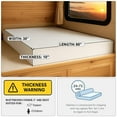 thumbnail image 2 of Foamma 10" x 30" x 80" High Density RV Bunk Mattress Foam Replacement Topper for Camper, Truck, Travel Trailer, Firm, CertiPUR-US Certified, Made in USA, Cover Not Included, 2 of 7