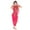 Hot Pink-06, variant on Girls Carnival Party Costume Set Belly Dance Crop Top Pleated Harem Pants Set for Dress for 5-13Y