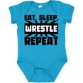 thumbnail image 3 of Inktastic Eat, Sleep, Wrestle, Repeat Boys or Girls Baby Bodysuit, 3 of 5