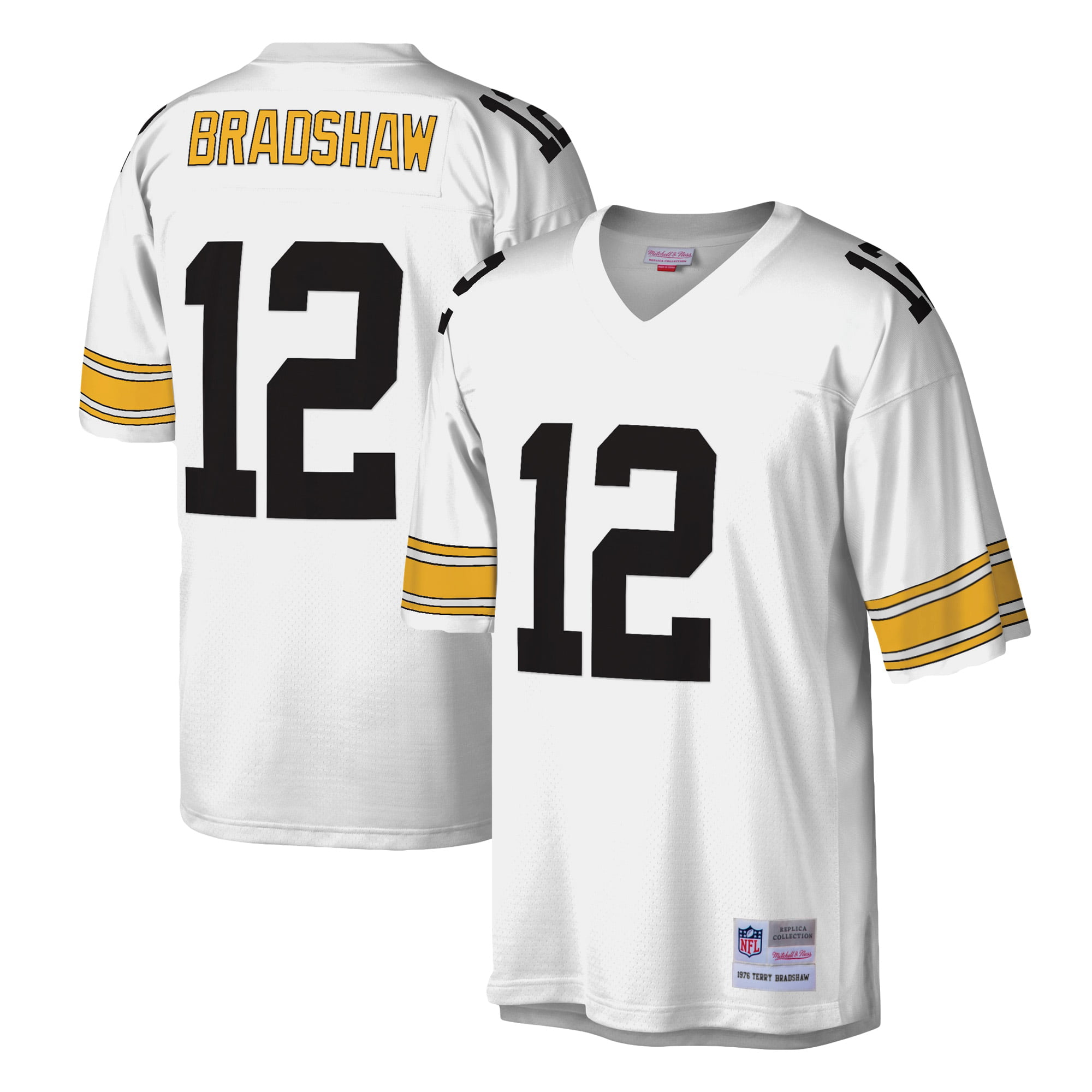 Terry Bradshaw Pittsburgh Steelers Mitchell & Ness Legacy Replica Jersey - White - Walmart.com