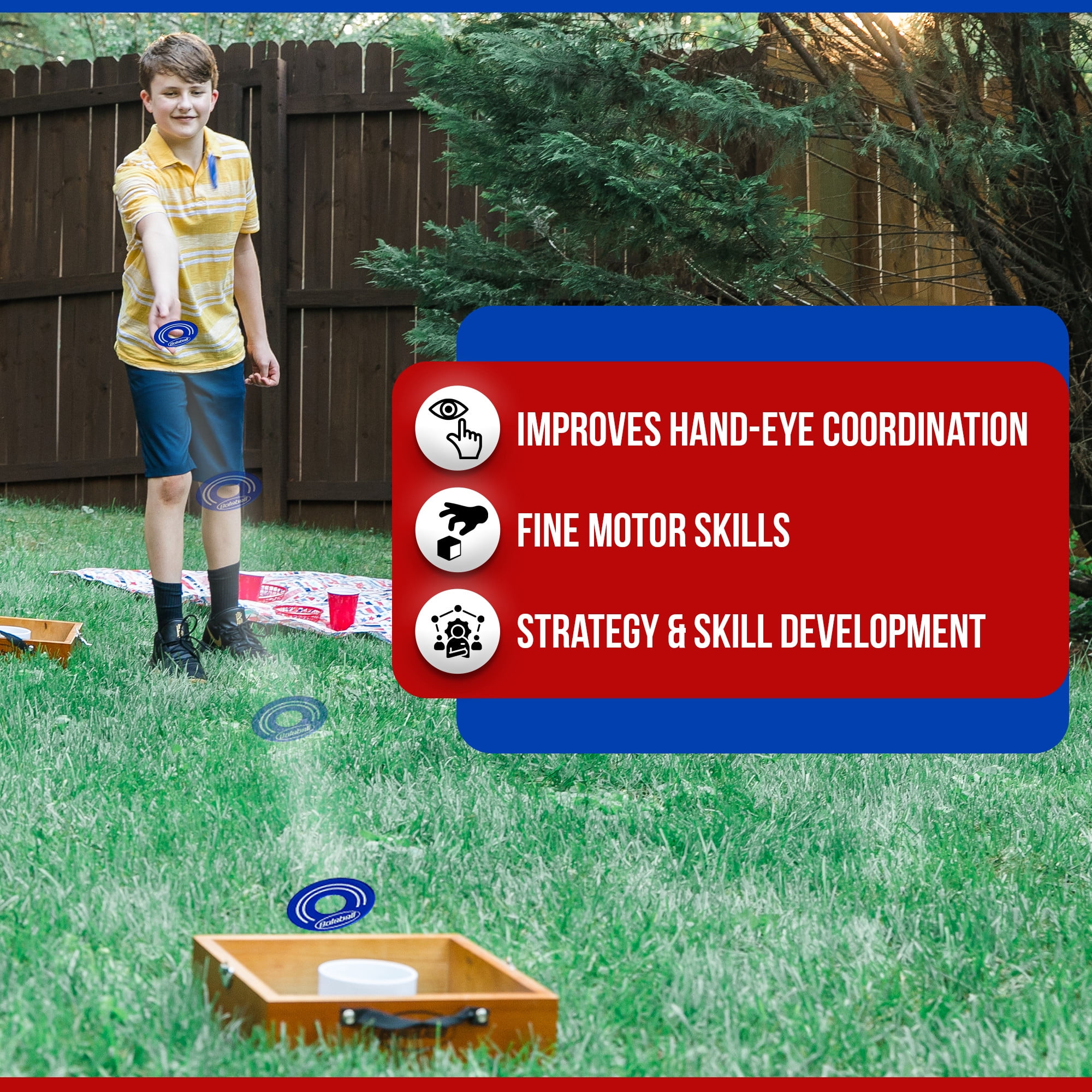 Bolaball: Washer Ring Toss Giant Outdoor Game