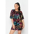 thumbnail image 3 of 2Chique Boutique Women's Multicolor Printed Tunic Dress, 3 of 7