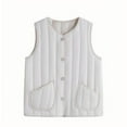 thumbnail image 2 of Roncen Women's Winter Sleeveless Quilted Vest - Warm Fleece-Lined Waistcoat with Front Pockets - Lightweight Layering Piece for Indoor and Outdoor Wear, 2 of 3