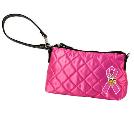 NFL - Minnesota Vikings Breast Cancer Awareness Quilted Wristlet