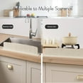 thumbnail image 3 of Kitchen And Bathroom Soft Silicone Water Retaining Board, Waterproof Silicone Board, Integrated Full Suction Cup Splash-Proof Retaining Strip, Suitable For Washbasin And Kitchen Sink (2, Beige), 3 of 7