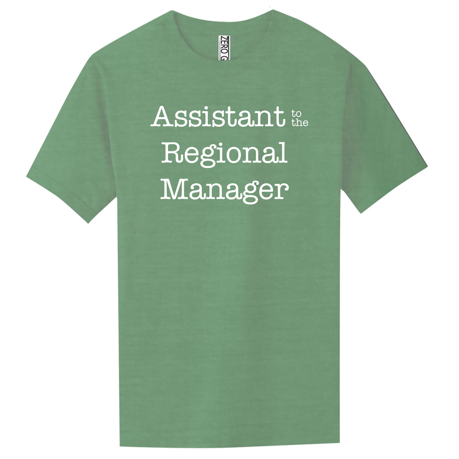 zerogravitee Assistant to The Regional Manager Adult Short Sleeve T-Shirt
