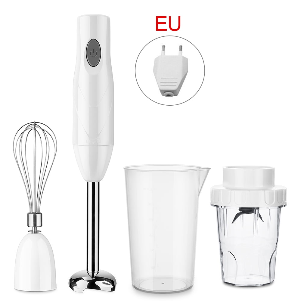 Immersion Hand Blender 4in1 Stick Blender with 600ml Mixing Beaker, Food Grinder, Egg Whisk