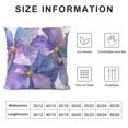 thumbnail image 6 of Acheng Pillow Covers, Purple Hydrangea Flower Oil Painting Square Throw Pillows Case Home Decorative Soft Bedroom Farmhouse Boho Cushion Pillowcase for Outdoor,Set of 2 White, 6 of 6