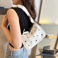 thumbnail image 4 of Bolso de cubo de PU para mujer, bolso de moda para mujer, bolso de mano, bolso de hombro (blanco), 4 of 6