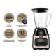 thumbnail image 3 of Licuadora Oster 6 Velocidades con Pulso Vaso de Vidrio 800 W Mod. BLSTPEG-NPB Plata, 3 of 5