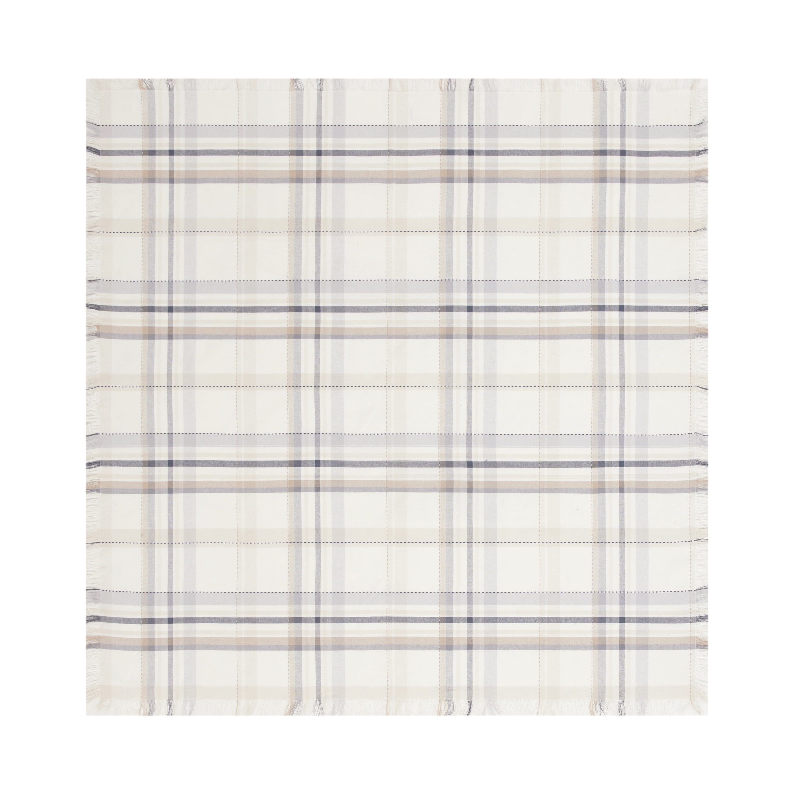 Better Homes and Gardens Monday Plaid Woven Table Throw - Multi color - 50"x50"