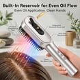 thumbnail image 5 of DayIn Electric Scalp Massager Hair Oil Applicator, Cordless Vibration Head Massager, Red Light Hair Brush, Deep Clean Comb for Home & Travel Silver, 5 of 9