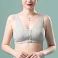 thumbnail image 6 of NIEWTR Women's Front Closure Everyday Bra Post Surgery Compression Bra Comfort Wireless Seamless Push Up Bra Full Coverage Back Smoothing No Underwire Bralettes(Light Green,48), 6 of 9