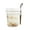 White, variant on Vestitiy Overnight Oats Containers with Lids and Spoons,Airtight Glass Mason Oatmeal Jars, On The Go Meal Prep Jars with Measurement Marks for Milk,Fruit,Pudding,Yogurt,Grey,12.2*3.43 Inch