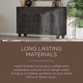 thumbnail image 5 of Maven Lane Patrin Handmade Heritage Wooden Sideboard in Black Distressed Finish, 5 of 6