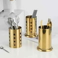 thumbnail image 3 of Stainless Steel Chopstick Holder Storage Tube for Kitchen Organization 10 in Tall Modern Thickened Design, 3 of 6