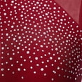 thumbnail image 6 of TiaoBug Women's Sleeveless Ballet Dance Leotard Shiny Rhinestone Gymnastics Bodysuit Dancewear Burgundy S, 6 of 7