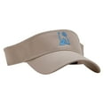 thumbnail image 5 of Playing Tennis Embroidered Cotton Twill Sun Visor - Khaki OSFM, 5 of 5