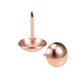 thumbnail image 4 of Uxcell Clavos de tapicería de cabeza redonda en tono oro rosa de 12mmx17mm, paquete de 100, 4 of 5
