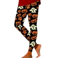 thumbnail image 3 of SNOWSONG Womens Leggings Plus Size Leggings Women's Slim Halloween Fun Printed Bottom Pants Casual Warm Leggings Halloween Leggings for Women Tummy Control Leggings Sky Blue L, 3 of 7