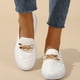 thumbnail image 2 of 2025 Ladies Solid Color Breathable Sneaker Wedges Shoes for Women Mesh Chain Shallow Flat Women's Breathable Mesh Casual Sneaker Casual Sports Shoes, 2 of 6