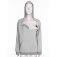 thumbnail image 3 of inhzoy Women Special Needs Adaptive Clothing Side Zip Up Hoodie Post Surgery Recovery Sweatshirts Grey XL, 3 of 7