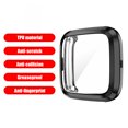 thumbnail image 4 of Kuymtek Parachoques de pantalla de reloj inteligente de TPU para Fitbit Versa 2/2SE (negro), 4 of 6
