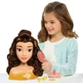 thumbnail image 3 of Disney Princess Belle Styling Head, Brown Hair, 10 Piece Pretend Play Set, Beauty and the Beast, Officially Licensed Kids Toys for Ages 3 Up, Gifts and Presents, 3 of 5