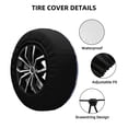 thumbnail image 2 of Gukieu Skull star crystal Print Car Tire Cover, Adjustable Waterproof and Dustproof Tire Protection Cover, Suitable for SUV, Truck, Van-17 inch, 2 of 6