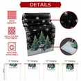 thumbnail image 6 of Christmas Blue Snowman Xmas Tree Table Runner 13x90in Non-Slip Cotton Linen Table Runners, Snowflakes on Black Dresser Scarves TableRunner for Dinner Kitchen Dining Wedding Party, 6 of 9