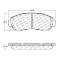 thumbnail image 2 of Centric Parts Ceramic Disc Brake Pad Set with Shims/Hardware, 2 of 4