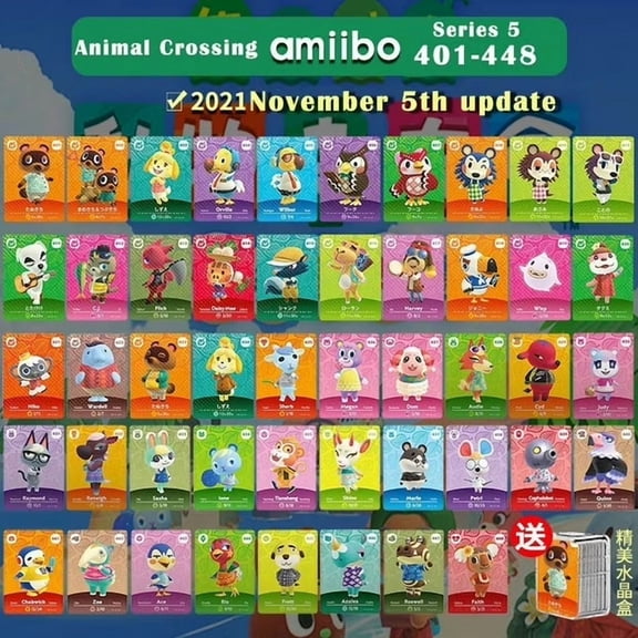 Animal Crossing New Horizons Amiibo Cards Series 5 #401-448 Animal Crossing NFC Cards For NS Switch lite
