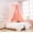 Beige Pink Style, variant on Bed Canopy with Pom Pom- Lace Chiffon Canopy Bed Curtains, Ruffles Princess Reading Nook Play Tent for Girls Room (Ivory)