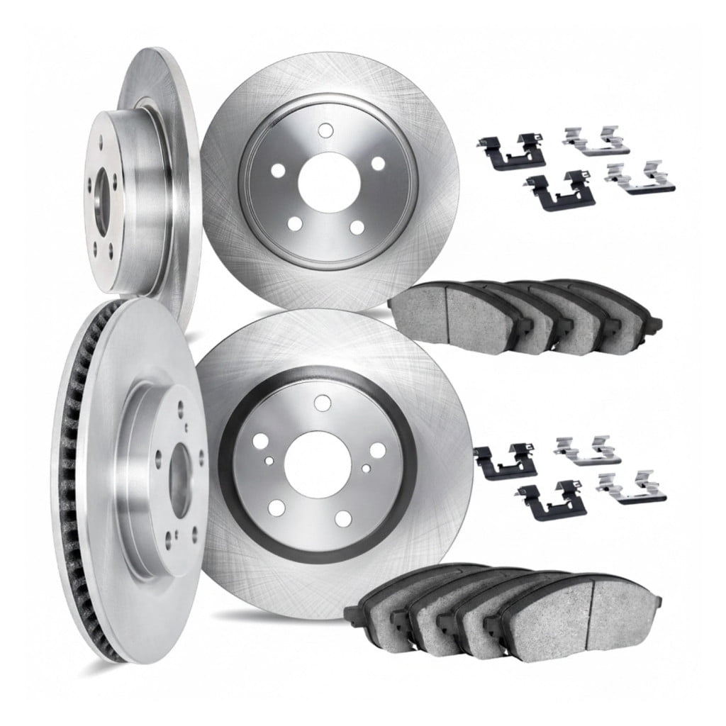 KarParts360 For Chrysler Town and Country 2012 13 14 15 2016 Brake Rotor Set Front and Rear