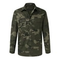 thumbnail image 4 of Rggeeun Mens Shirts Male Fashion Casual Lapel Long Sleeve Tooling Loose Outdoor Casual Camouflage Shirt Coat Leisure Tops, 4 of 6