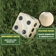 thumbnail image 4 of Zummy Giant Wooden Yard Dice - 6 Outdoor Dice with Carrying Case, 4 of 5