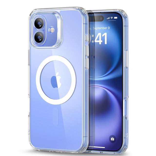 Funda de teléfono ESR para iPhone 16 Plus translúcida mate transparente