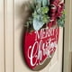 thumbnail image 5 of Christmas Welcome Sign for Front Door, Hanging Wooden Welcome Sign Christma Decorations Winter, 5 of 5
