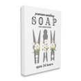 thumbnail image 3 of Stupell Industries Floral Clothespin Silhouette Vintage Script Soap Signage Graphic Art Gallery Wrapped Canvas Print Wall Art, Design by Lettered and Lined, 3 of 7
