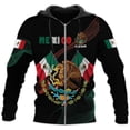 thumbnail image 5 of Mostprints Custom Mexico Shirts Personalized Name Mexican 3D Flag Shirt for Men Women Aztec Unisex US Eagle Pride Camisas (XL), 5 of 8