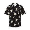 thumbnail image 2 of Xecao Rose Flowers print Hawaiian shirt - a stylish short-sleeve button-down for men, perfect for casual beach and tropical outings., 2 of 9