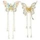 thumbnail image 1 of 2 pinzas de mariposa para el cabello, accesorios decorativos para el cabello, pinzas de mariposa para mujeres y niñas, pinzas de metal para cabello grueso, pinzas de borla de mariposa de moda, 1 of 8