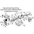 thumbnail image 1 of KitKing - Remplacement de Joint de Pompe Super pour Hayward Go Kit 3. Tous les 3 Joints et Joint d'Arbre. S'Adapte à Tous SP1600, SP2600 dans les Modèles Réguliers, X, VSP. SPX1600TRA SP1600Z2 PS-201 SPX1600R SPX1600S SPX1600T Pool, 1 of 5