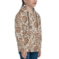 thumbnail image 3 of Lsque Indian Paisley1 Patten Youth Hoodie Sweatshirt Pullover with Kangaroo Pocket Boys and Girls Hoodie Warm Hoodie for Kids-Medium, 3 of 6