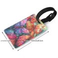 thumbnail image 2 of Sikiie Colorful Butterfly Cluster Luggage Tags Privacy Cover ID Label Suitcase Tags Identifiers For School Bags,Suitcases, 2 of 7