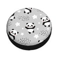 thumbnail image 3 of Easygdp Pandas Automobile Tire Dust Cover, 14-17in Spare Tire Cover Universal Fit for Trailer, Car, Truck, SUV, Jeep - 16 inch, 3 of 9