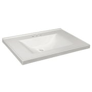 Design House 563460 Cultured Marble Contempo Vanity Top, 31", Solid White