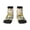 3 Black, variant on Gnomes Bees And Sunflowers Pattern Quarter Crew Socks,Toe Seamed Ankle Socks,Cotton Cushioned Breathable Athletic Crew Sports Socks