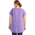 thumbnail image 2 of JMS by Hanes Women's Plus Size Slub Crochet Trim Tunic, 2 of 5