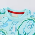 thumbnail image 4 of SONXAHE Toddler Boy's Full Animal Printed Sweatshirt Crewneck Long Sleeve Playwear Pullover Daily Sweatshirt,Sky Blue, 4 of 5